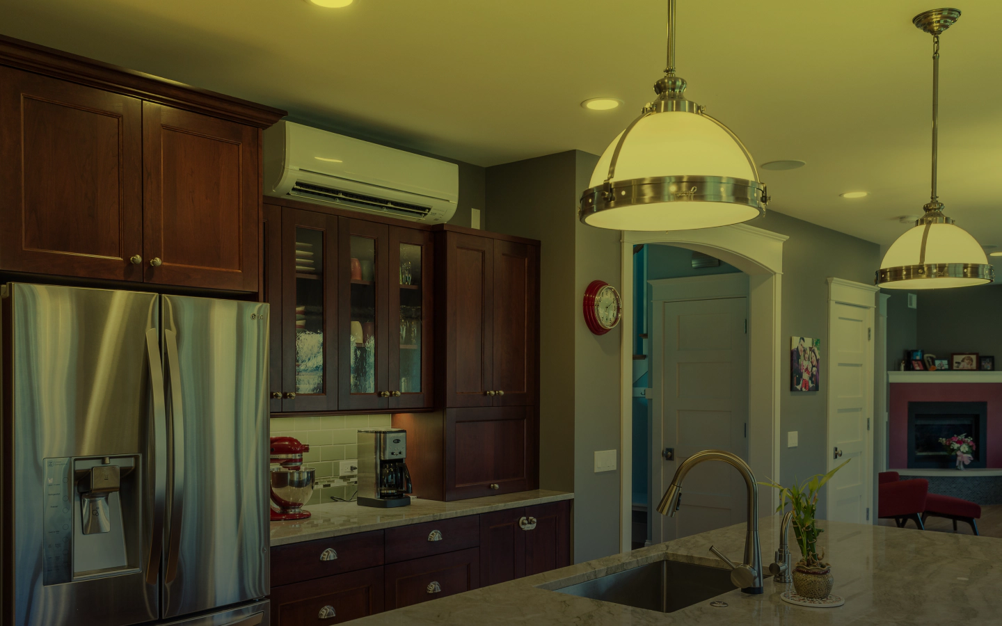 kithcen area with good lighting